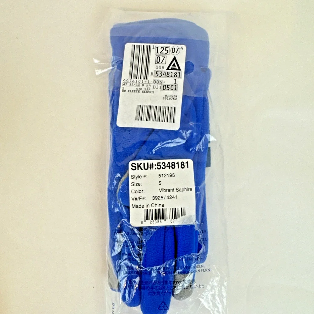 Lands End Ez Touch Gloves Womens Size Small Sapphire Blue